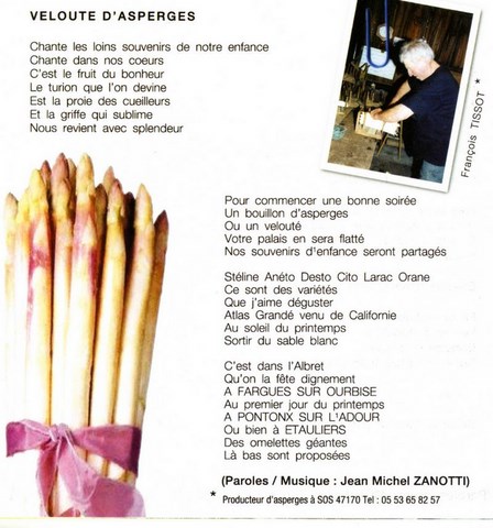 Jean Michel ZANOTTI et menu