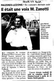 Revue de presse -Mazéres